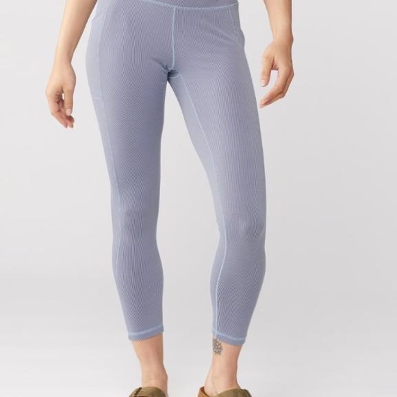 prAna Becksa 7/8 Legging, High-Rise, Ribbed, Pockets, UPF 50+, Women’s Size S - Picture 1 of 9